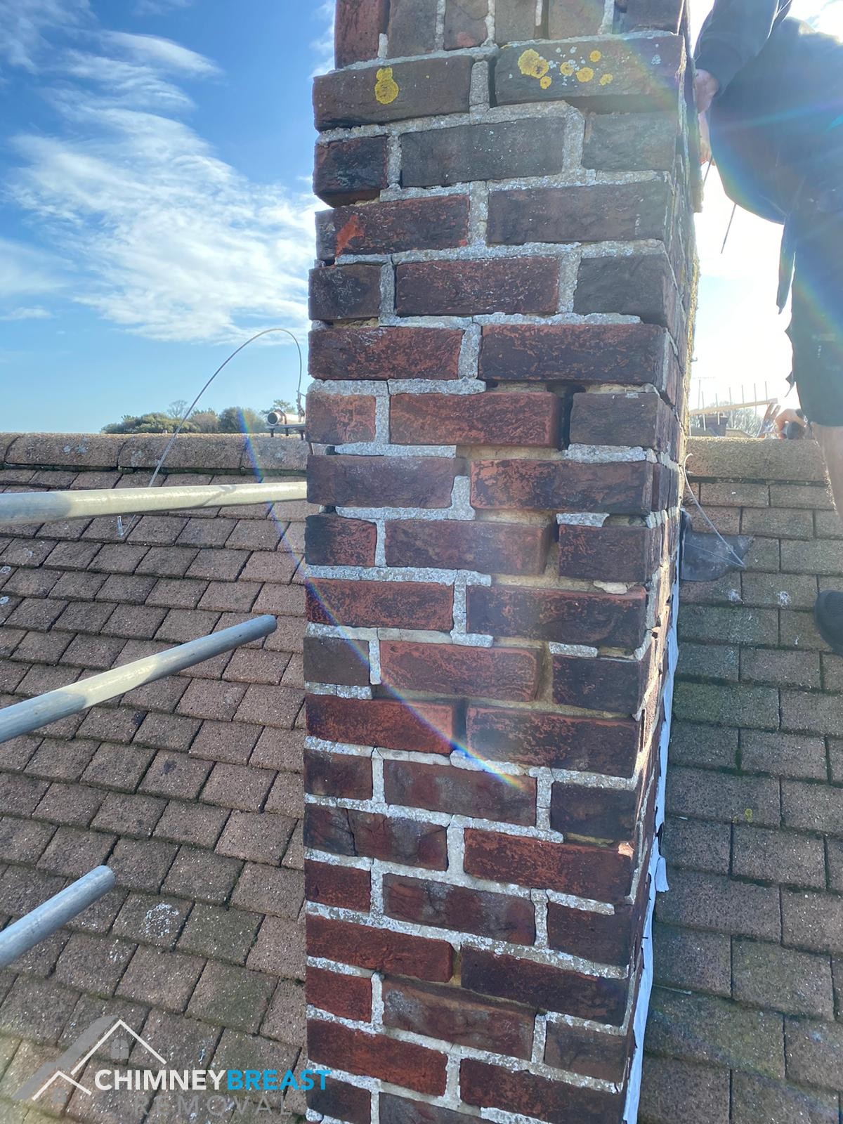 Unmaintained Chimney Stack Removed with Roof Reinstated - Margate, Kent. Chimney Repairs and Rebuilding by Chimney Breast Removal